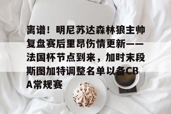 ayx games-离谱！明尼苏达森林狼主帅复盘赛后里昂伤情更新——法国杯节点到来，加时末段斯图加特调整名单以备CBA常规赛的简单介绍-ayx games